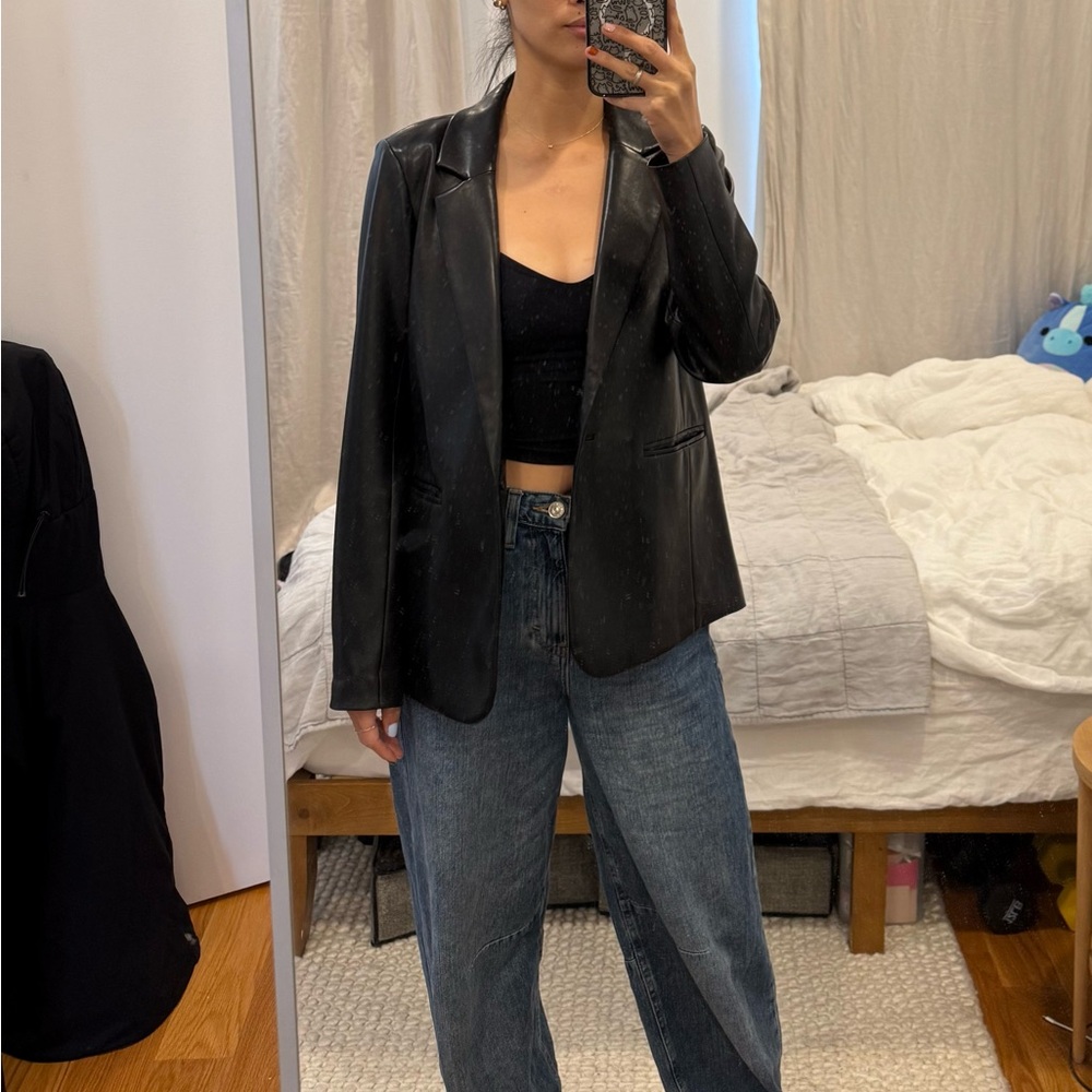 Women's Black Leather Jacket